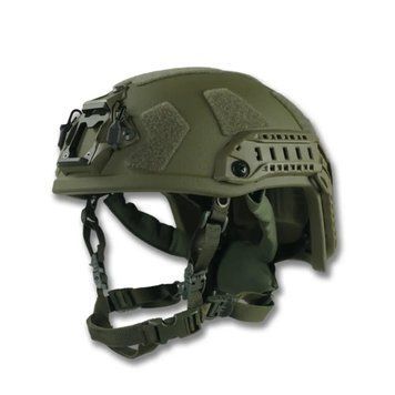 Балістичний шолом покращений FAST PE GEN III AGGRESSIVE Olive M, L з-у149а фото