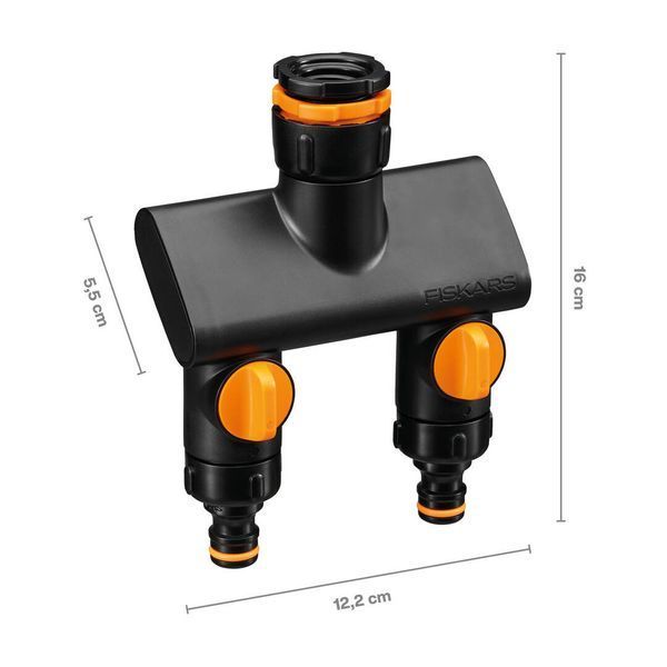 Трійник для крана Fiskars Comfort 2 виходи (1070577) 1070577 фото