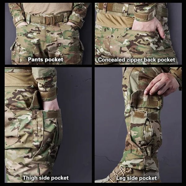 Брюки IDOGEAR G3 V2 Combat Suit & Pants IG-PA3205 с наколенниками Multicam размер Л IG-PA3205 фото