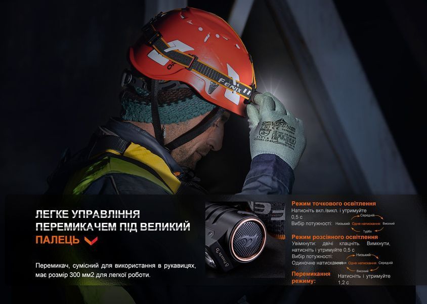 Ліхтар налобний Fenix HM71R HM71R фото