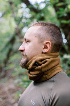 Пов'язка флісова Tribe Neck Warmer T-KF-0024-coyote, L-XL T-KF-0024-coyote-L-XL фото