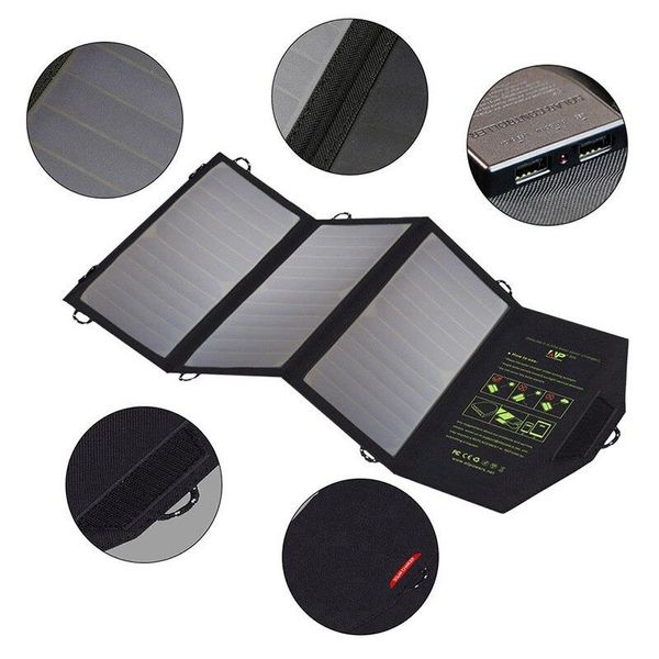 Сонячна панель Allpowers Solar panel 21 W 2хUSB 5V 2.1A (AP-SP18V21W) AP-SP18V21W фото