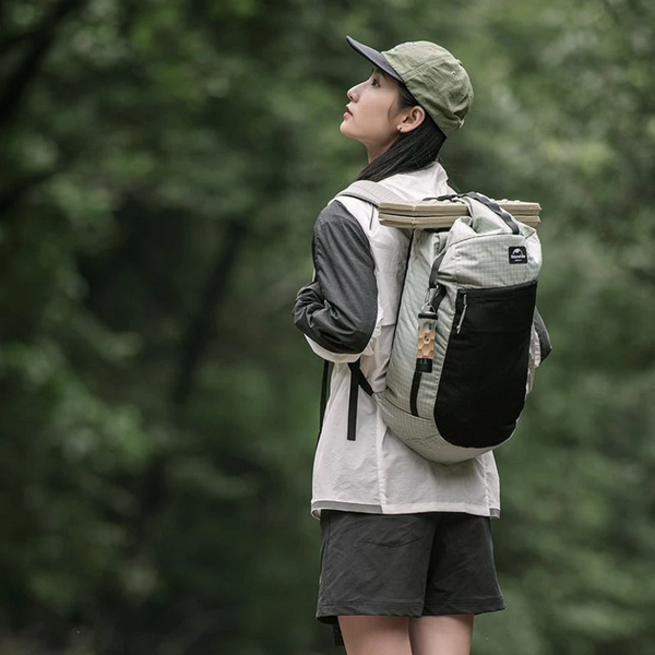 Рюкзак туристический Naturehike NH20BB206, 20 л, графит в клетку 6927595772751 фото