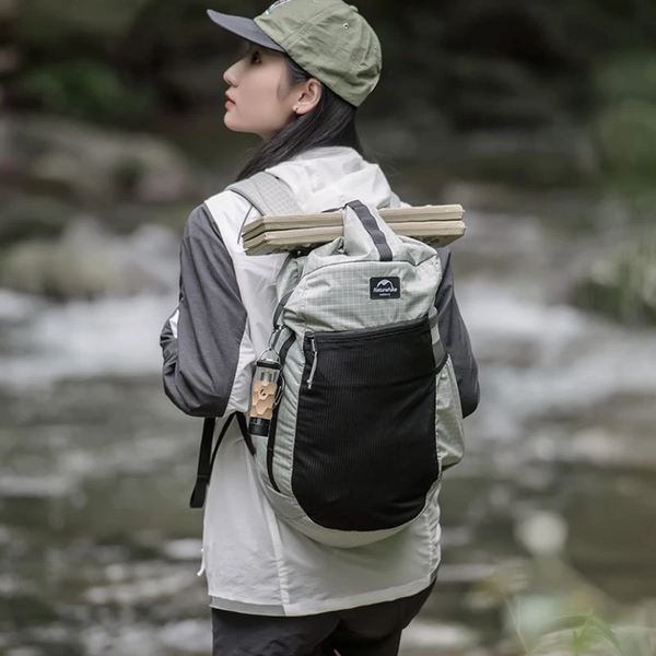 Рюкзак туристический Naturehike NH20BB206, 20 л, графит в клетку 6927595772751 фото