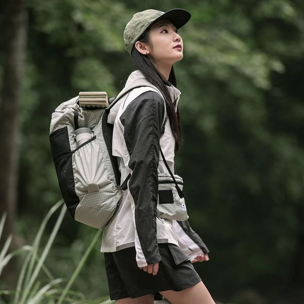 Рюкзак туристический Naturehike NH20BB206, 20 л, графит в клетку 6927595772751 фото