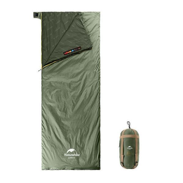 Спальник сверхлегкий Naturehike Summer LW180 NH21MSD09 левый, (15&deg;C), p-p M, зеленый 6927595777930-L фото