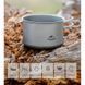 Каструля титанова зі складною ручкою 1300 мл Naturehike NH18T202-B 6927595733561 фото 4