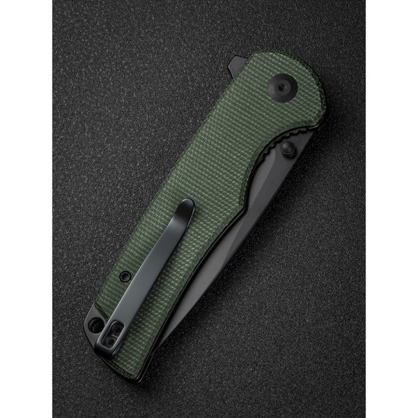 Ніж складаний туристичний Sencut Praktisk, (9.1 см) 9Cr18MoV / Micarta темно-зелений S24019-3 фото