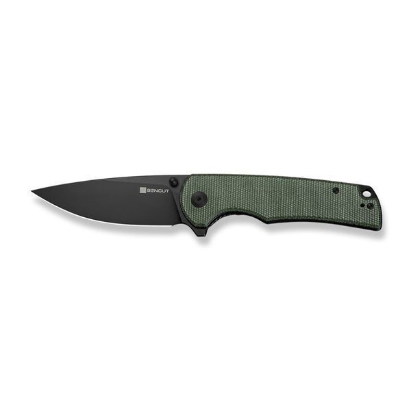 Ніж складаний туристичний Sencut Praktisk, (9.1 см) 9Cr18MoV / Micarta темно-зелений S24019-3 фото