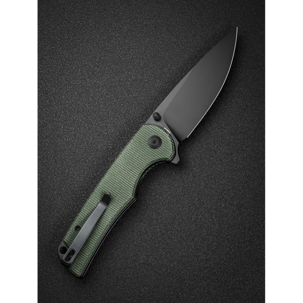 Ніж складаний туристичний Sencut Praktisk, (9.1 см) 9Cr18MoV / Micarta темно-зелений S24019-3 фото