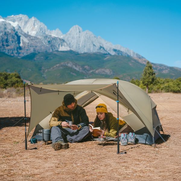 Палатка двухместная ультралегкая Naturehike Mongar UL CNK2550WS016, коричневая 6927595770399 фото