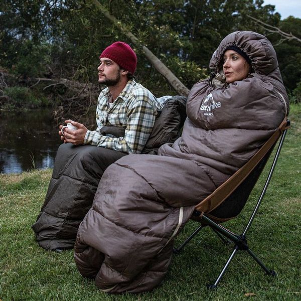 Спальник с капюшоном Naturehike U350S NH20MSD07, (-3&deg;C), правый, коричневый 6927595764312-R фото