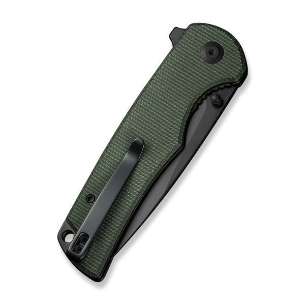 Ніж складаний туристичний Sencut Praktisk, (9.1 см) 9Cr18MoV / Micarta темно-зелений S24019-3 фото