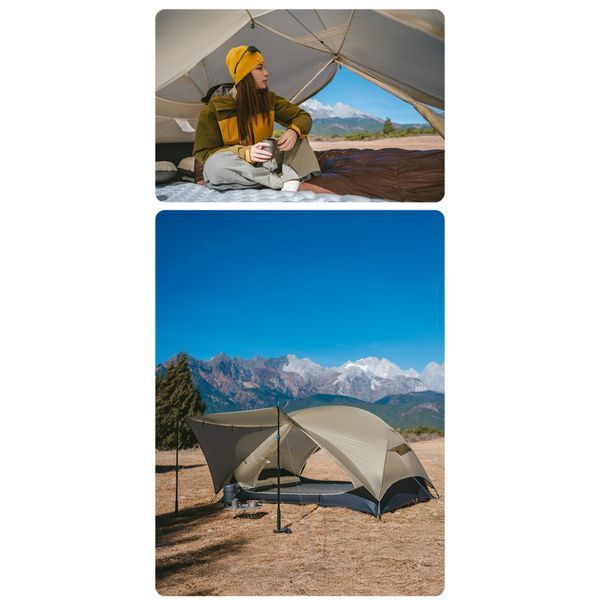 Палатка двухместная ультралегкая Naturehike Mongar UL CNK2550WS016, коричневая 6927595770399 фото