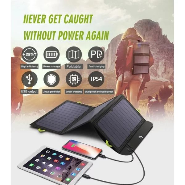 Сонячна батарея ALLPOWERS SP-002 21W + powerbank 10000mAh (AP-SP-002-BLA) AP-SP-002-BLA фото