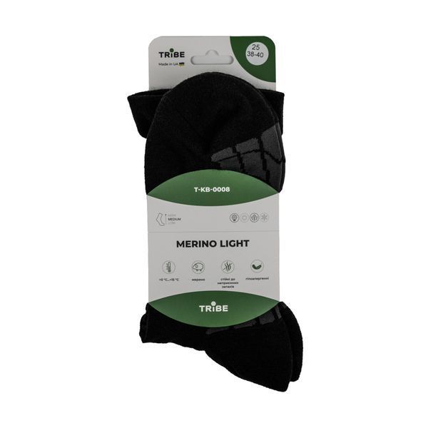 Носки Tribe Merino Light T-KB-0008-black, 38-40 T-KB-0008-black-38-40 фото