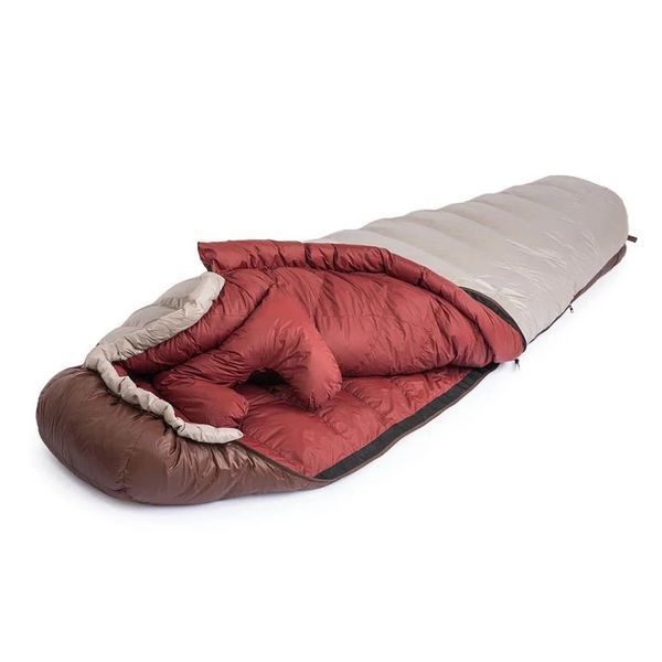 Спальник с натуральным пухом Naturehike Snowbird NH20YD001, р-р M, коричневый 350 г 6927595762127 фото