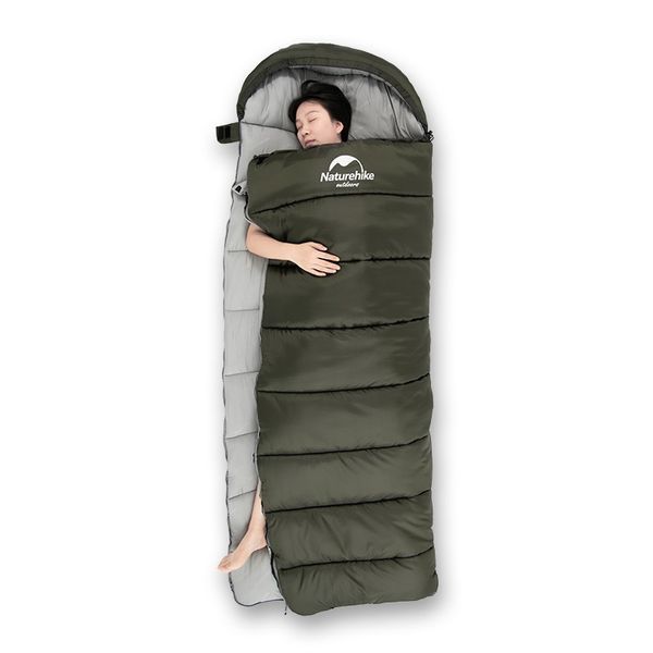 Спальник з капюшоном Naturehike U350S NH20MSD07, (-3&deg;C), лівий, темно-зелений 6927595764329-L фото