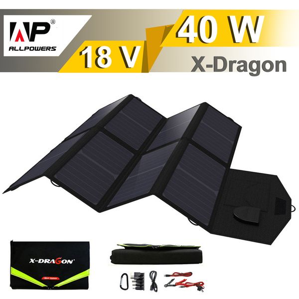 Сонячна панель Allpowers X-Dragon 18V 40W (XD-SP18V40W) XD-SP18V40W фото