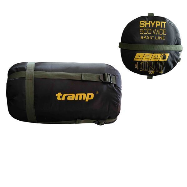 Спальний мішок Tramp Shypit 500XL ковдра з капюш лівий olive 220/100 UTRS-062L UTRS-062L-L фото