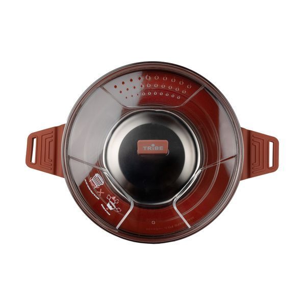 Каструля Tribe Collapsible Pot 2,5 л силіконова T-FF-0025, brown T-FF-0025-brown фото