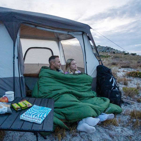 Спальний мішок двомісний із подушками Naturehike CNK2350WS019, зелений 6975641882411 фото