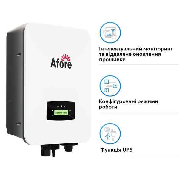 Гібридний низьковольтний інвертор Afore AF5K-SLP 5 кВт 1 фаза арт.494 фото