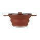 Каструля Tribe Collapsible Pot 2,5 л силіконова T-FF-0025, brown T-FF-0025-brown фото 3
