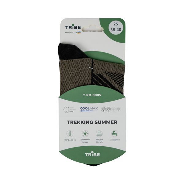 Шкарпетки Tribe Trekking Summer T-KB-0005-olive , 41-43 T-KB-0005-olive-41-43 фото