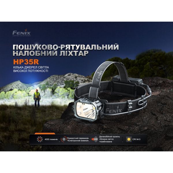 Ліхтар налобний Fenix HP35R HP35R фото