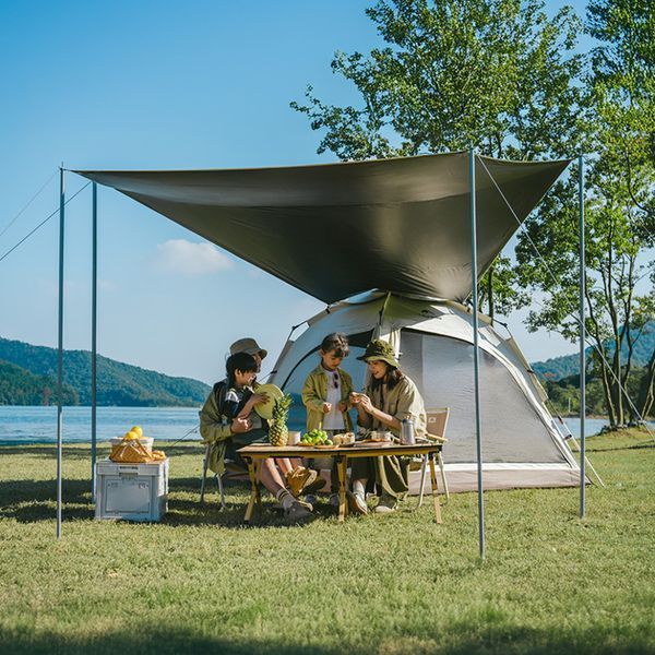 Палатка четырехместная с тентом автоматическая Naturehike Ango CNK2550WS010, коричневая 6927595789094 фото