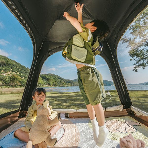 Палатка четырехместная с тентом автоматическая Naturehike Ango CNK2550WS010, коричневая 6927595789094 фото