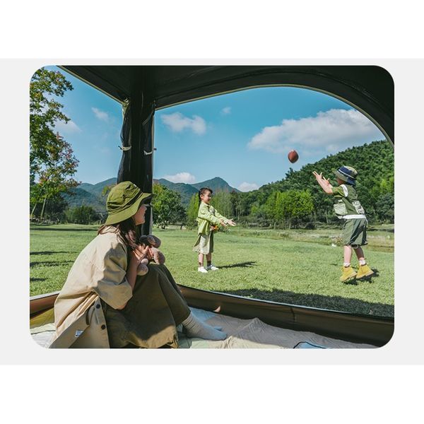 Палатка четырехместная с тентом автоматическая Naturehike Ango CNK2550WS010, коричневая 6927595789094 фото