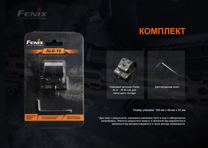Кріплення на зброю для ліхтарів Fenix ALG-16 ALG-16 фото