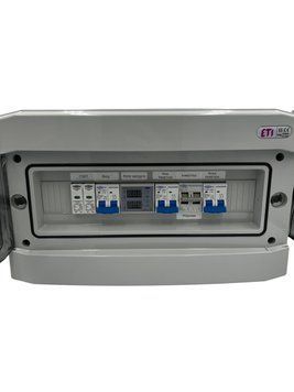 Щит захисту по змінному струму TOMZN в боксі ETI 1 ФАЗА АС IP65 щит.36 фото