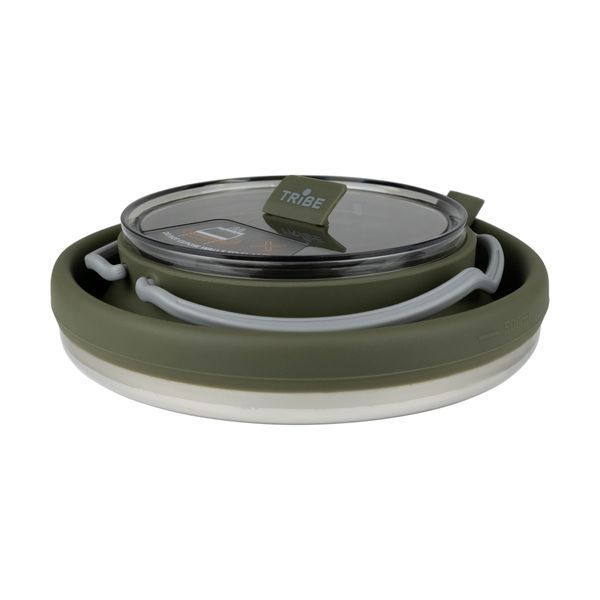 Чайник Tribe Collapsible Kettle 1,5 л силиконовый T-FF-0026, olive T-FF-0026-olive фото