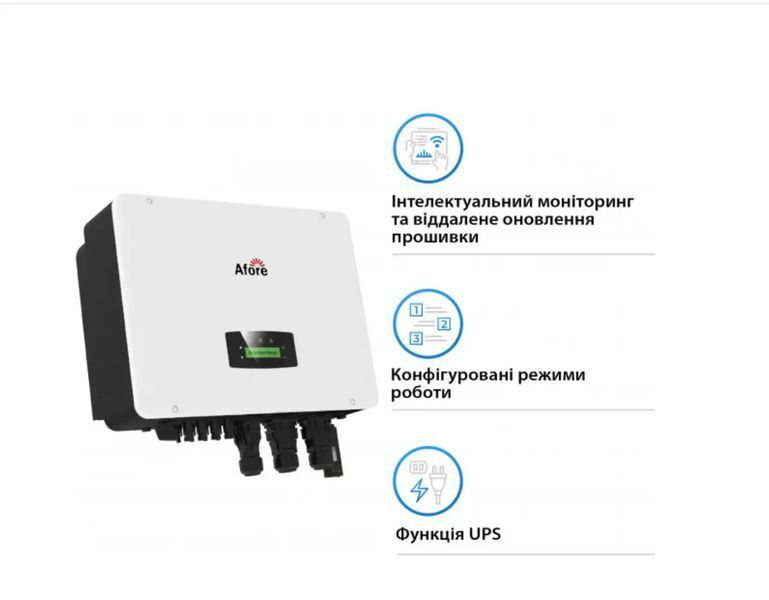 Гибридный высоковольтный инвертор Afore AF15K-TH 15 кВт 3 фазы арт.496 фото