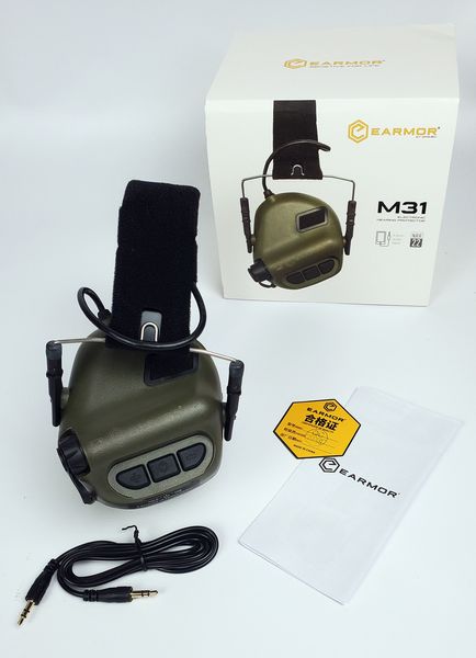 Активні навушники OPSMEN EARMOR M31 22dB NRR olive (Олива) M31-OD фото