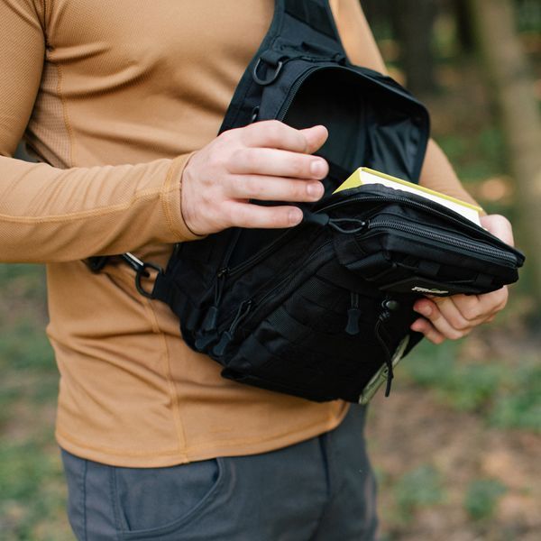 Сумка через плечо Tribe Sling Pack 6,5L T-IE-0003, black T-IE-0003-black фото