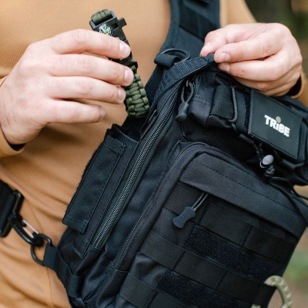 Сумка через плечо Tribe Sling Pack 6,5L T-IE-0003, black T-IE-0003-black фото