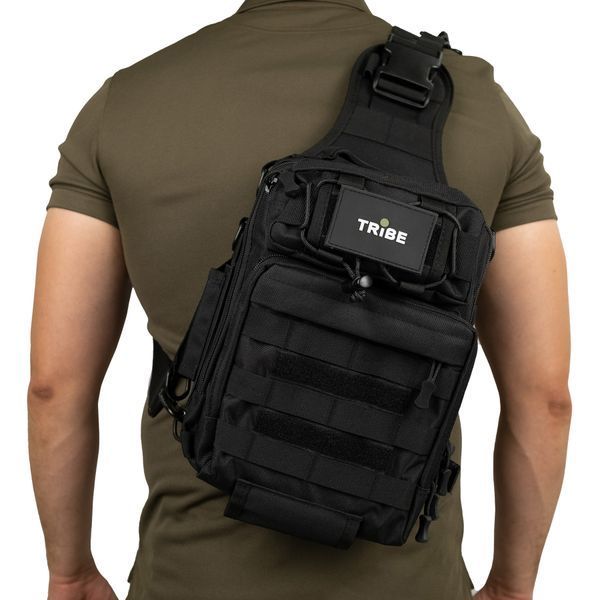 Сумка через плечо Tribe Sling Pack 6,5L T-IE-0003, black T-IE-0003-black фото
