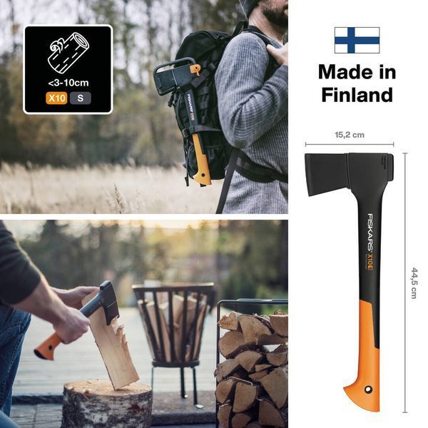 Універсальна сокира Fiskars S X10 121443 (1015619) 1015619 фото