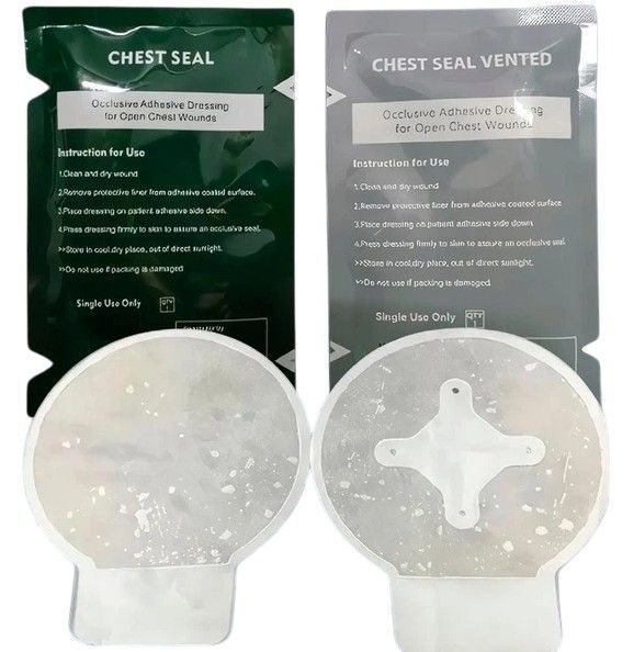 Тренувальна оклюзійна пов'язка Chest Seal, без клапану (не вентильована) арт.819 фото
