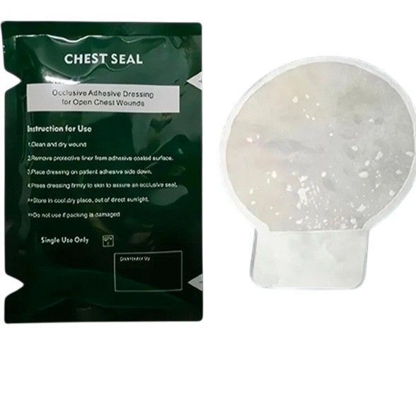 Тренувальна оклюзійна пов'язка Chest Seal, без клапану (не вентильована) арт.819 фото