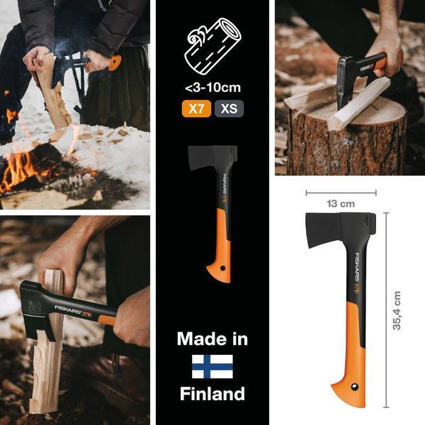 Універсальна сокира Fiskars XS X7 121423 (1015618) 1015618 фото