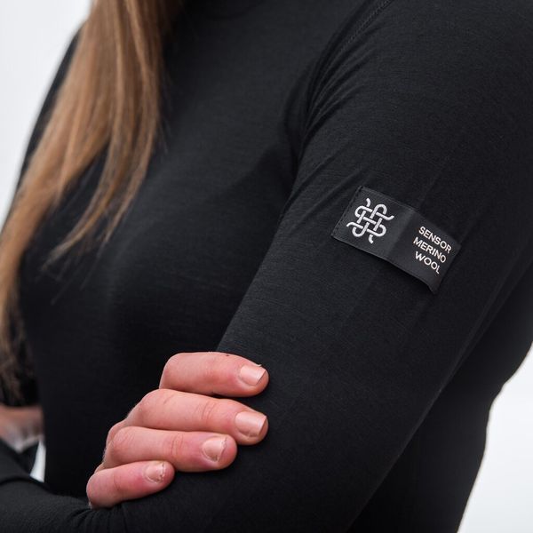 Термофутболка жіноча Sensor Merino Active LS black 11109024, SW11MA-black-S SW11MA-black-S фото