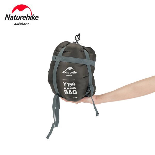 Спальник з капюшоном та закругленим дном Naturehike Y150 NH21MSD08 лівий, темно-блакитний 6976507663878 фото