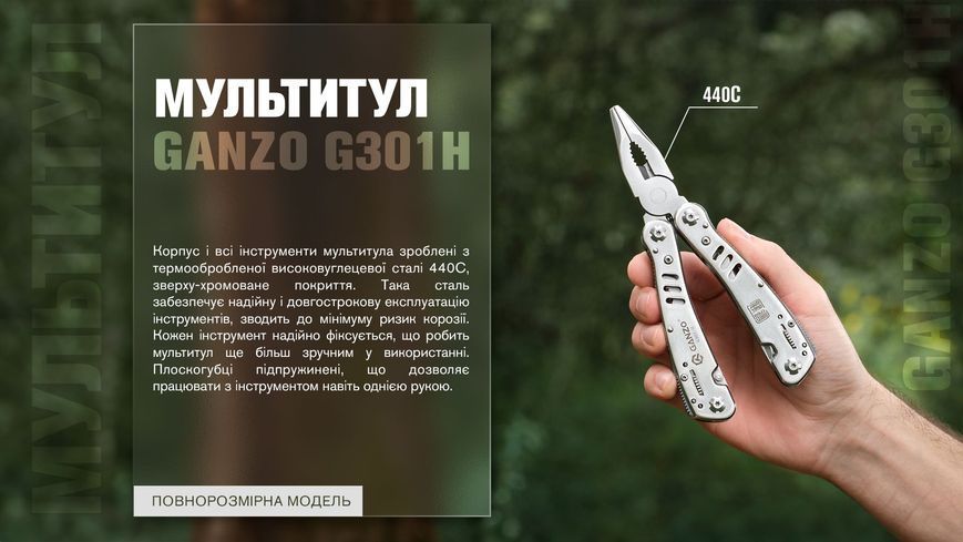 Мультитул Multi Tool Ganzo G301-H G301-H фото