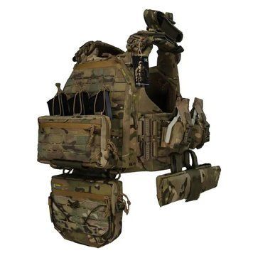 Плитоноска Warmor Gen.6 PRO MAX. Мультикам. Максимальний набір підсумків (00000003404) 4807 фото