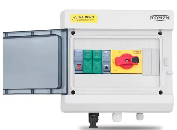 Щит захисту TOMZN на 1 сонячне поле 1 вхід 1 вихід DC IP65 щит.4 фото